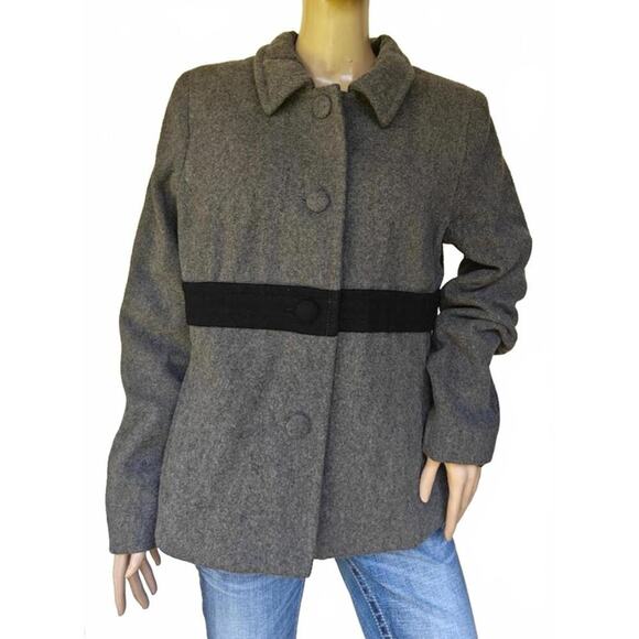 Old Navy Gray Wool Blend Coat Women’s Size XL - Picture 1 of 4